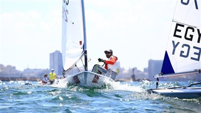 المعتصم وماريا يتوجان ببطولة الإسكندرية الدولية للشراع