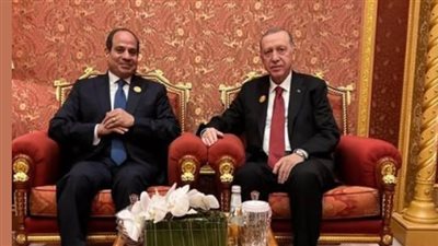 الرئيس السيسي يلتقي بأردوغان على هامش القمة العربية الإسلامية في الدوحة