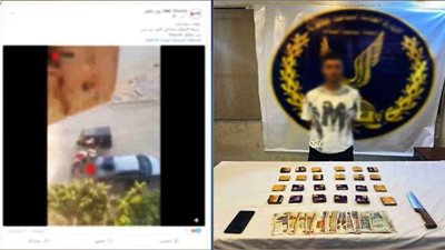بعد ظهوره بالفيديو.. القبض على شخص بمدينة السلام لإتجاره في المواد المخدرة