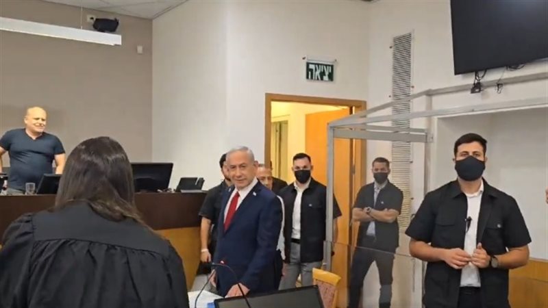 نتنياهو في جلسة محاكمته