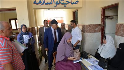 محافظ الدقهلية يتفقد مدرسة منية محل دمنة للتاكد من مدى جاهزيتها للعام الدراسي