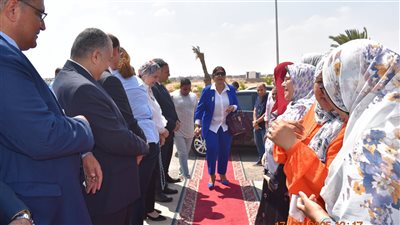 تكريم رئيس جامعة مدينة السادات في ممر شرفى واحتفالية لانتهاء فترة رئاستها