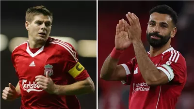 ليالي محمد صلاح.. الملك يزيح أسطورة ليفربول جيرارد من قائمة الأبطال