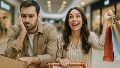 دراسة: الرجل يشعر بالملل بعد 26 دقيقة من التسوق مع زوجته
