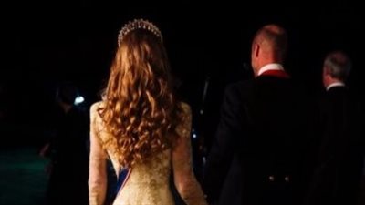  بتاج الأميرة ديانا.. كيت ميدلتون تخطف الأنظار في مأدبة على شرف ترامب 