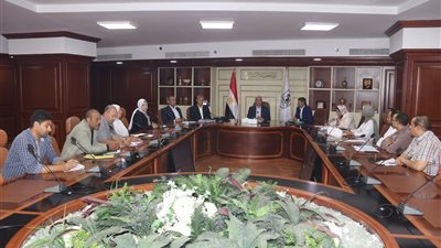 بنى سويف تبحث استدامة تشغيل وصيانة محطات المعالجة الثلاثية بنظام 