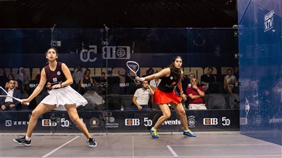 مفاجأة مدوية.. نور الشربيني تودع بطولة مصر الدولية للإسكواش