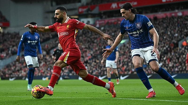 محمد صلاح في مباراة