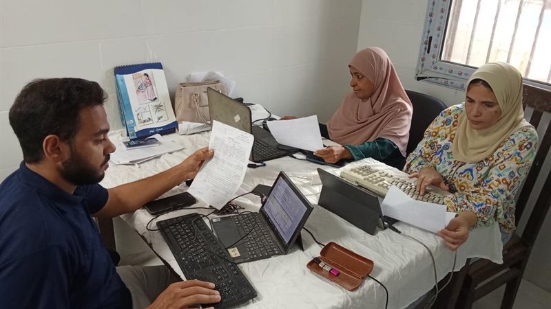 القافلة الطبية بقرية