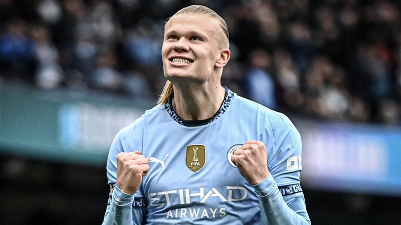 احتفال هالاند بهدفه