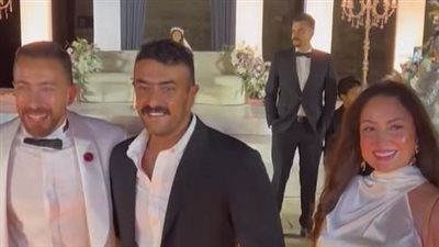 منهم العوضي ونرمين الفقي..النجوم في حفل زفاف محمد عبدالسلام مخرج فهد البطل|صور