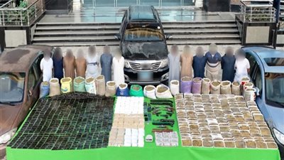 ضبط بؤر إجرامية بحوزتها طن وربع من المواد المخدرة بـ125 مليون جنيه