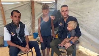 القصة كاملة لإنقاذ اللجنة المصرية لإغاثة أهالي غزة طفلين نازحين