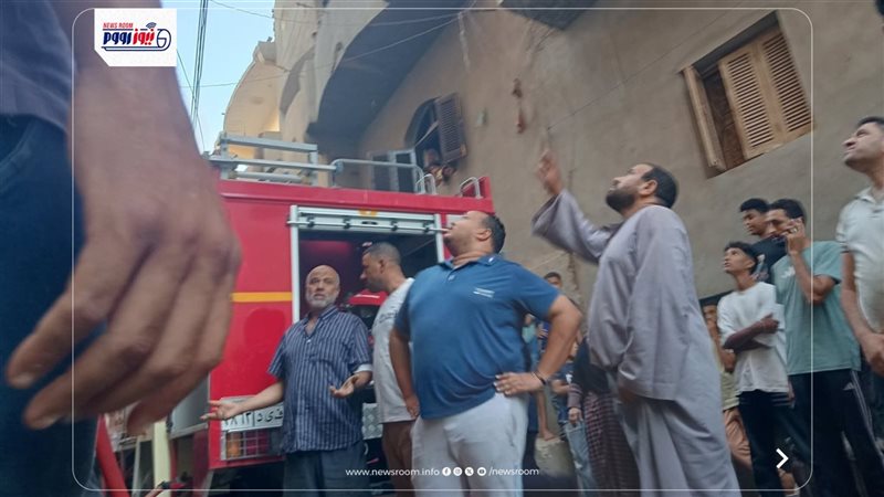 جانب من الحريق