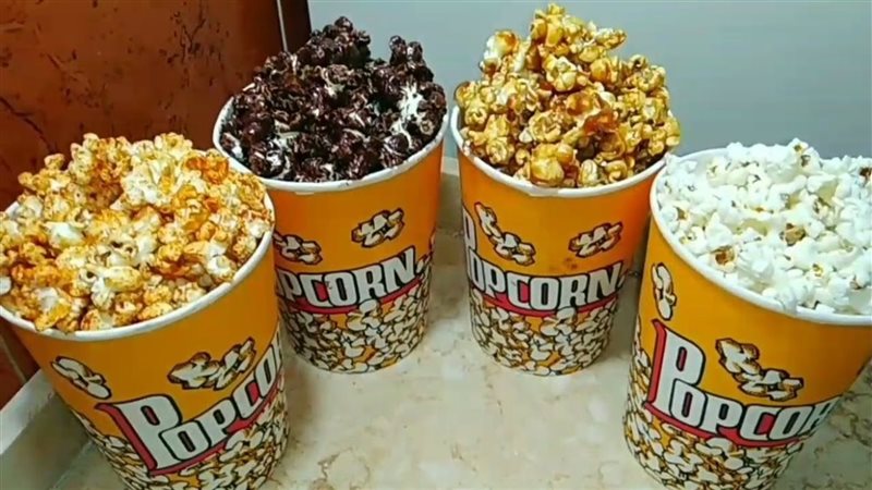 استمتعي بالفشار بنكهات