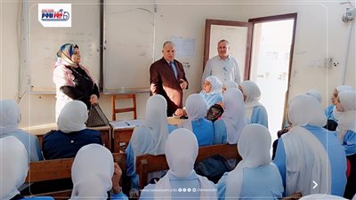 قبيصى بجولة ميدانية على مدارس إطسا ويؤكد لطلاب الصف الأول الثانوي العام 