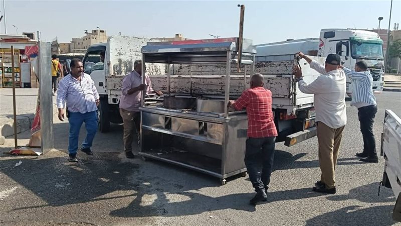 ازالة التعديات بالعبور