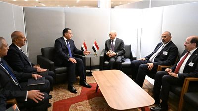 رئيس الوزراء يلتقي رئيس مجلس القيادة الرئاسي اليمني في نيويورك|صور 