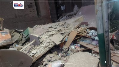 بسبب أعمال حفر.. تفاصيل انهيار عقار وسط مدينة المنيا دون خسائر بشرية