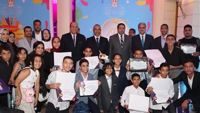 نائب محافظ  بنى سويف يشهد حفل الشباب والرياضة الختامي لبرنامج اكتشاف المواهب 