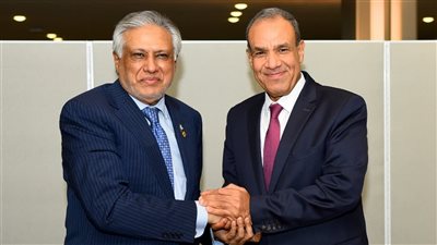 بدرعبد العاطي يلتقي بوزير الخارجية الباكستاني على هامش فعاليات الجمعية العامة