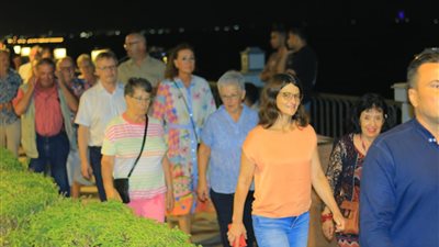 جولة لـ 25 ألماني بالممشى السياحى بكورنيش النيل في بني سويف 