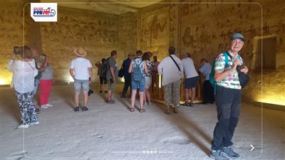 مع بداية الموسم السياحي.. توافد الوفود الأجنبية على المناطق الأثرية بالمنيا