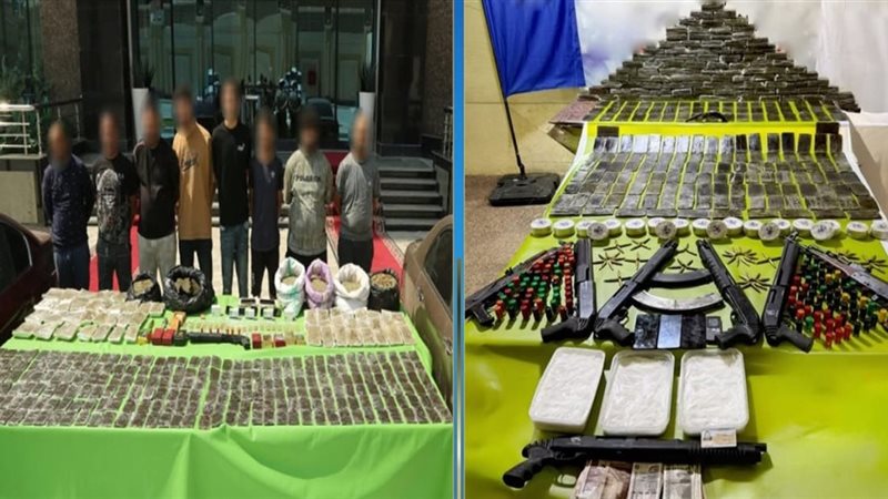 جانب من المضبوطات