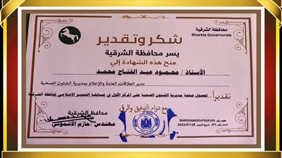 صحة الشرقية تحصد المركز الأول في جائزة التميز الإعلامي 