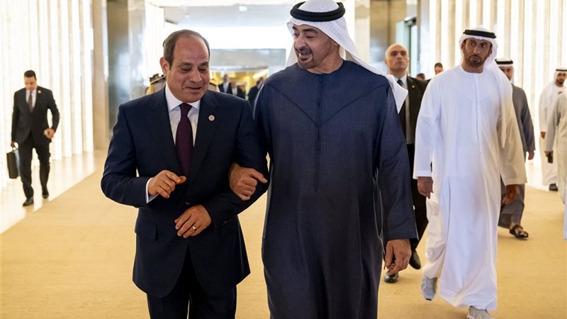 محمد بن زايد والسيسي