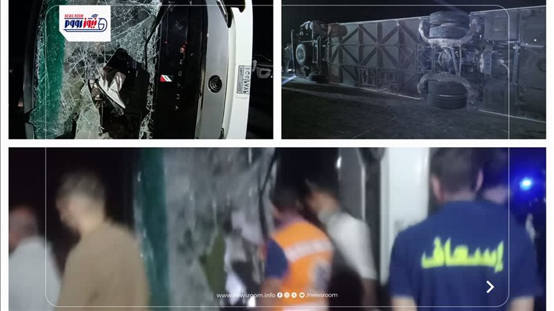 صورة لحادث الاتوبيس