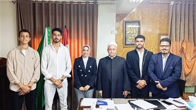 وكيل أوقاف الجيزة يستقبل وفد اتحاد 