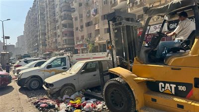 رفع 400 طن مخلفات وهدم وبناء في حملة نظافة موسعة بالجيزة