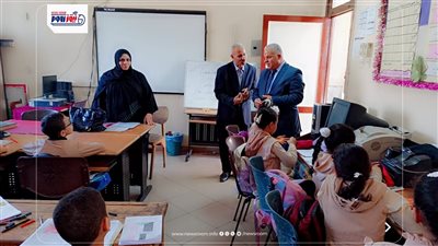 قبيصي: جولة ميدانية بمدارس شرق الفيوم ويشيد بانضباط العملية التعليمية 