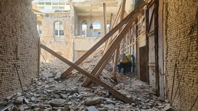 سوريا.. انهيار مبنى تابع لوزارة الداخلية في دمشق وأنباء عن وقوع إصابات