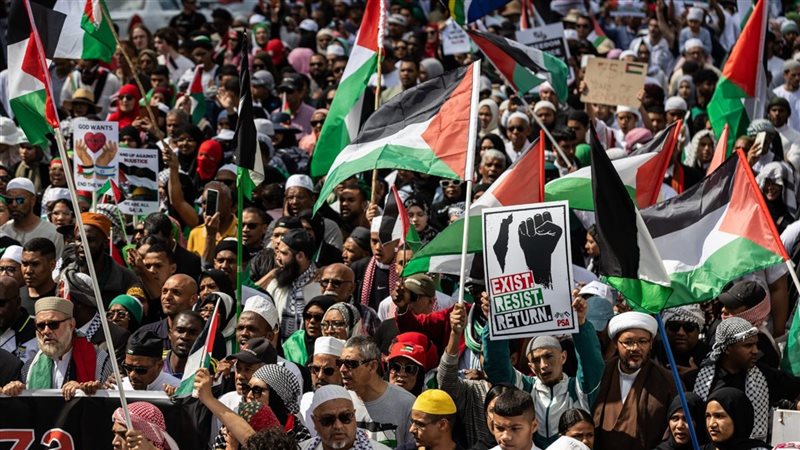 مظاهرات جنوب أفريقيا