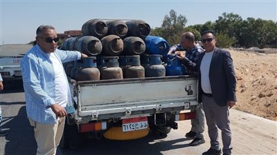ضبط سيارة محملة بـ 50 أسطوانة بوتاجاز قبل تهريبها بالإسماعيلية 