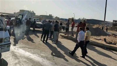كانوا راجعين من الشغل.. إصابة 10 عمال في تصادم سيارتين بالمنوفية