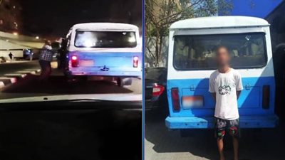 الداخلية تكشف تفاصيل فيديو اصطدام ميكروباص بأتوبيس سياحي والتعدي على قائده