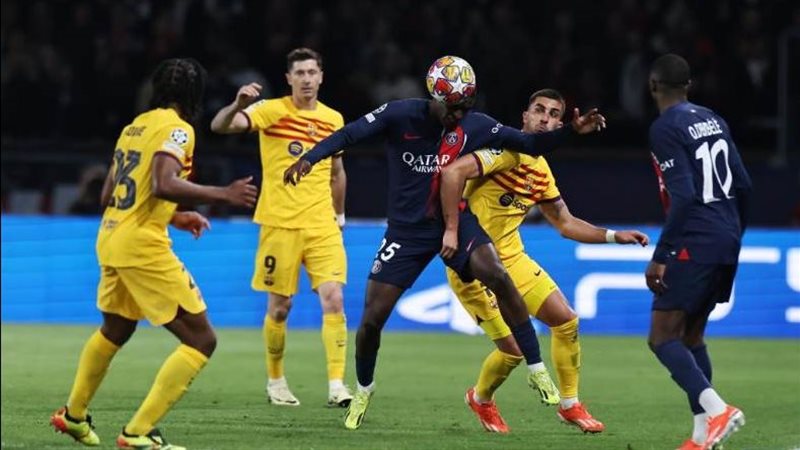 مباراة برشلونة وباريس