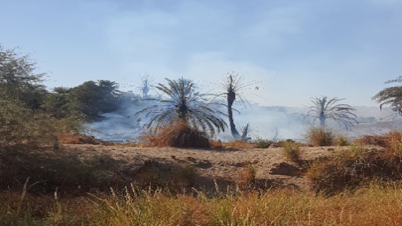 لحظة تصاعد الأدخنة