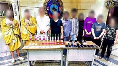 بينهم أجنبية.. القبض علي 10 أشخاص لإدارة نادي صحي بالجيزة