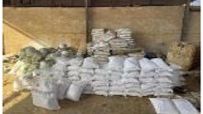 ضبط مصنعين لإنتاج الأسمدة المغشوشة بداخلهما 187 طن مواد خام مجهولة بالقليوبية