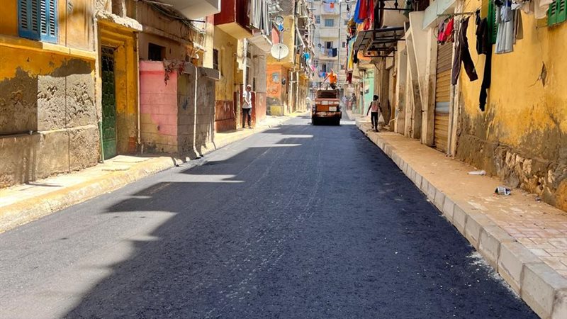 رصف الطرق بالإسكندرية