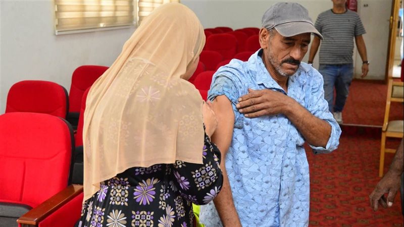 جانب من حملة التطعيمات