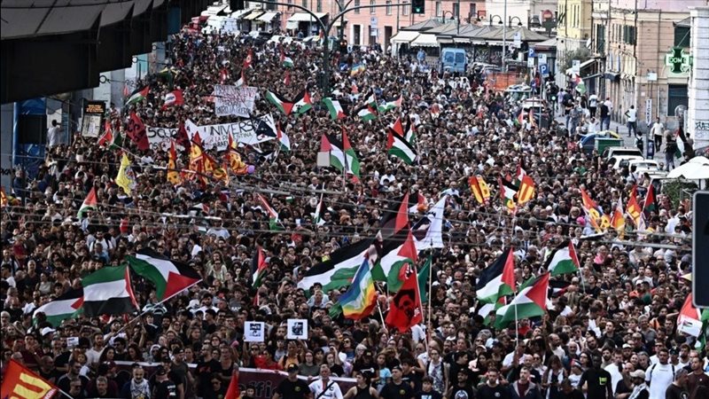 مظاهرات إيطاليا