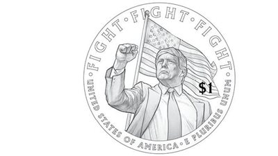 الخزانة الأمريكية تعتزم إصدار دولار معدني يحمل صورة ترامب 