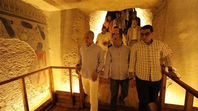 تأكيدًا لنيوز رووم.. بعد ترميم استغرق 20 عامًا وزير السياحة يفتتح مقبرة أمنحتب
