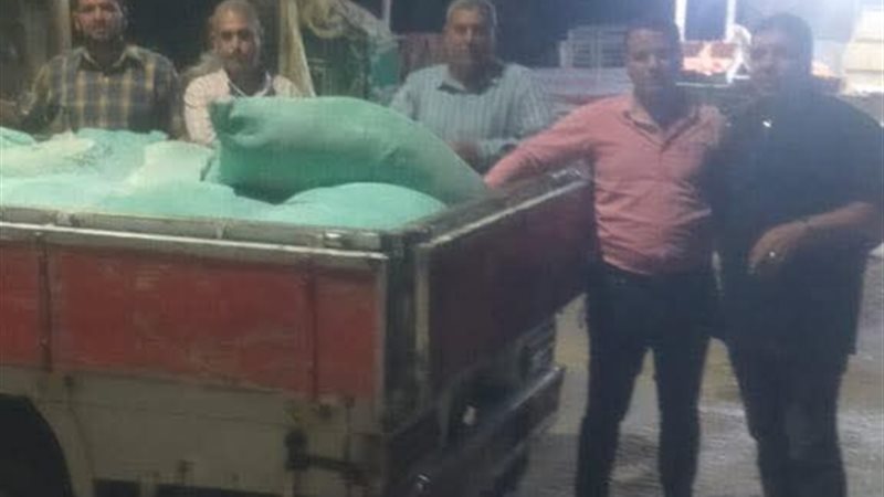 من حملة التموين بمركز