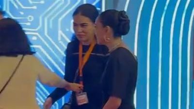 أول عمل بعد مولودتها الأولى .. سلمى أبو ضيف في العرض الخاص لهيبتا 2|صور